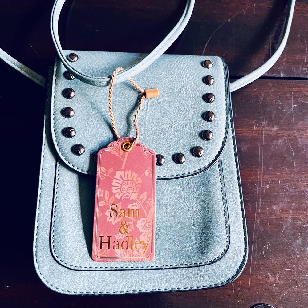 Sam & Hadley Faux Leather Studded Crossbody - Picture 3 of 8